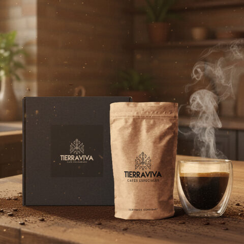 CAFÉ CON MUG DE VIDRIO DOBLE PARED