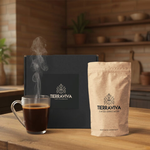 CAFÉ CON MUG DE VIDRIO IMPORTADO